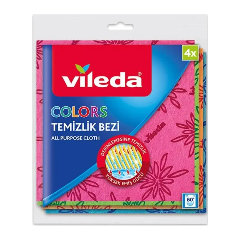 Mikrofiber Colors Temizlik Bezi 4 Lü