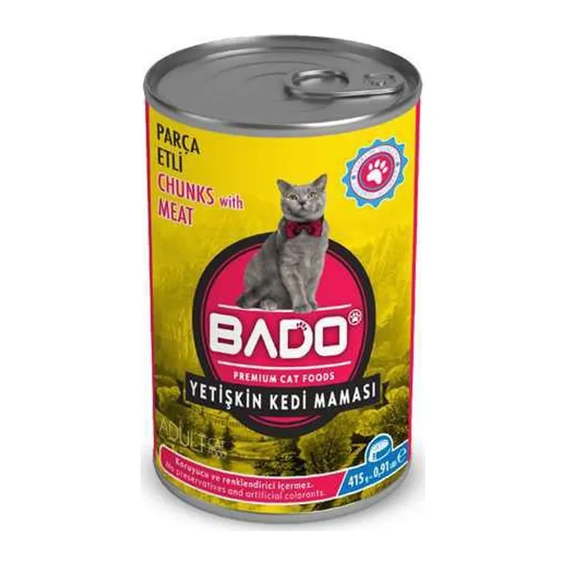 Konserve Yaş Kedi Maması Etli 400gr 1 Adet