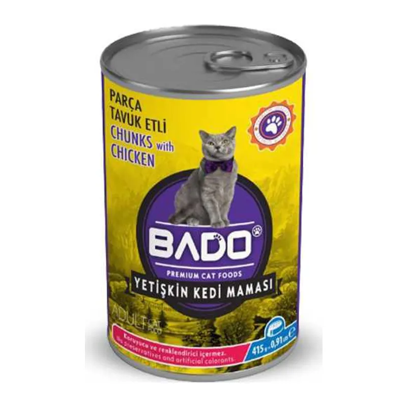 Konserve Yaş Kedi Maması Tavuklu 400gr 1 Adet