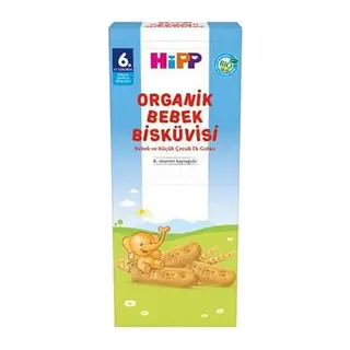 Organik Bebek Bisküvisi 180gr 1 Adet