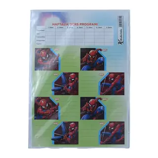 K.Color 3 lü Spiderman Okul Etiketi