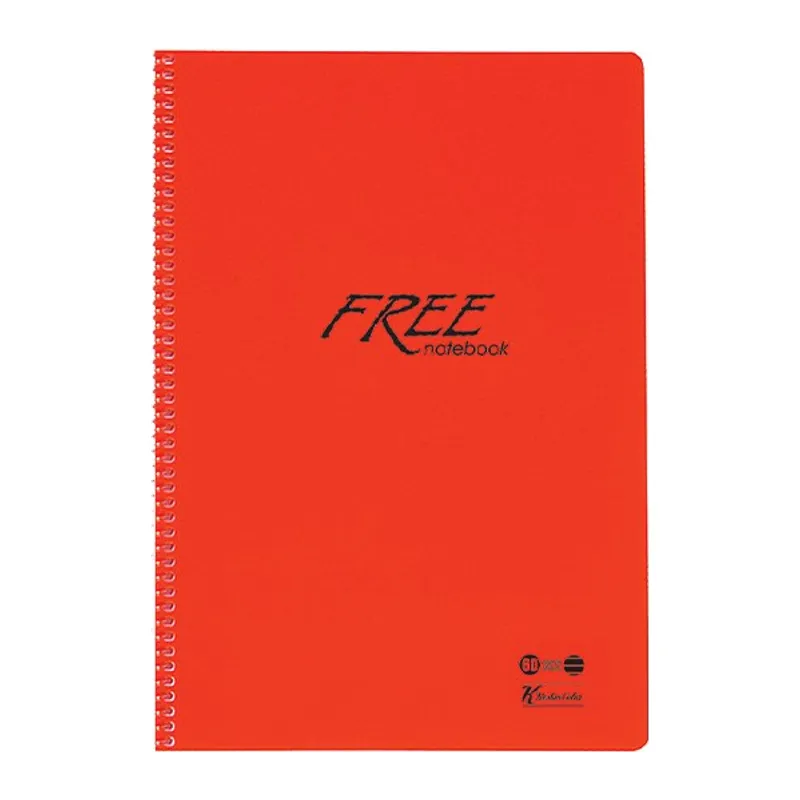 K.Color A4/60 Yeni Free Çizgili Pp Kap. 1 Adet