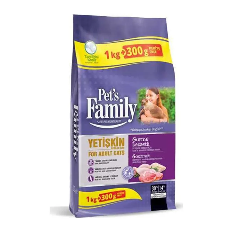 Yet. Kedi Maması Gurme 1000+300gr 1 Adet