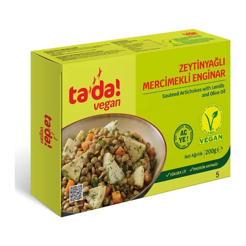 Zeytinyağlı Mercimekli Enginar 200gr 1 Adet
