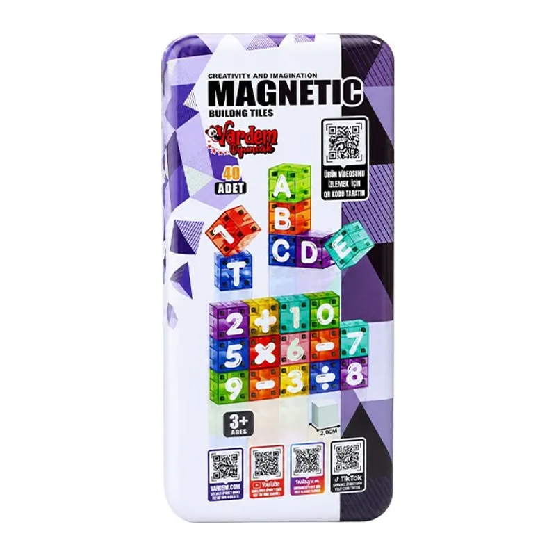CFK30 40PCS MANYETIK LEGO ALFABE VE RAKAMLI 1 Adet