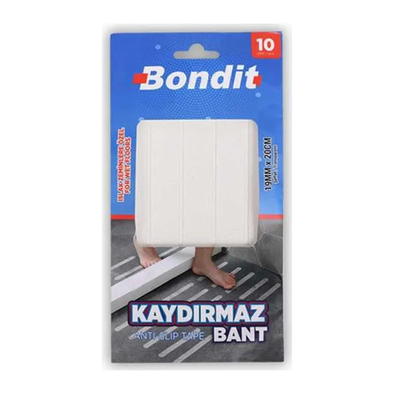 10pcs 19mmx20cm Islak Zemin Bandı 1 Adet