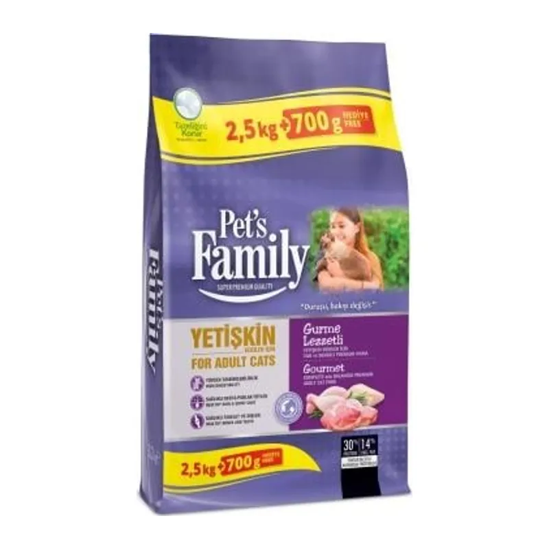 Yetişkin Kedi Maması Gurme 2500+700g 1 Adet