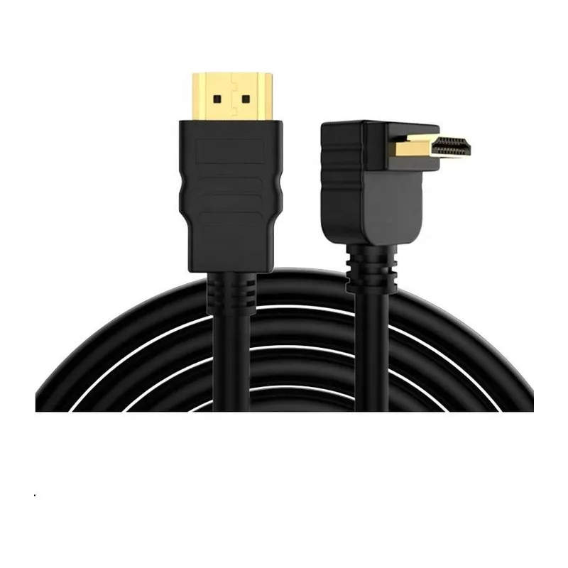 SENSEI S-90DOWN-HDTV 4K 2.0V 3D 1.5 METRE 90 DERECE AÇILI L TİPİ ALTIN UÇLU HDMI KABLO