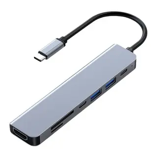 FA-7684C TYPE-C- 7 IN1 USB-C+HDMI+SD/TF+USB3.0+PD+USB-C