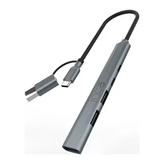 IUTP-06T USB 3.0 TYPE-C 3.1 HUB 1 X USB 3.0 +2 X USB+TYPE-C+PD100W 2.0 ALUMINYUM KASA ÇOKLAYICI