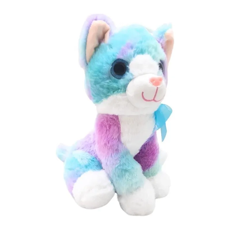 PELUŞ 30CM RENKLİ KEDİ (adet fiyatıdır)