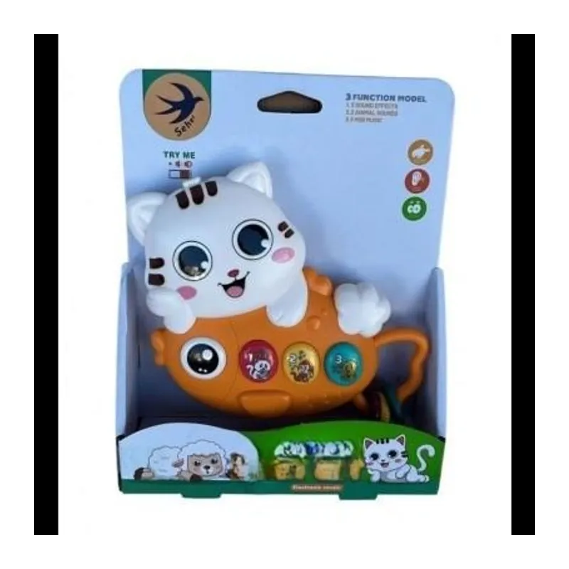 855-202D PİLLİ MÜZİKLİ KEDİ