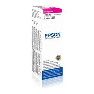 EPSON C13T66434A T6643 MAGENTA MÜREKKEP (L110-L200-L550-L355)