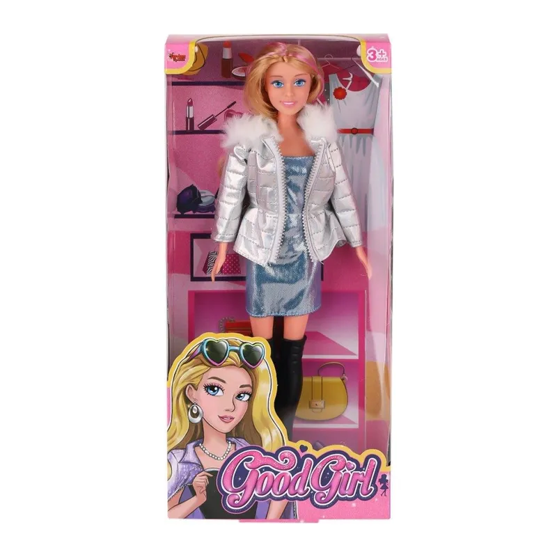 WG-66770 Parlak Elbiseli Ceketli Bebek 29 cm -Vardem