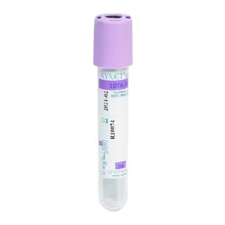 3 ml K2 EDTA Mor Vakumlu Kan Alma Tüpü