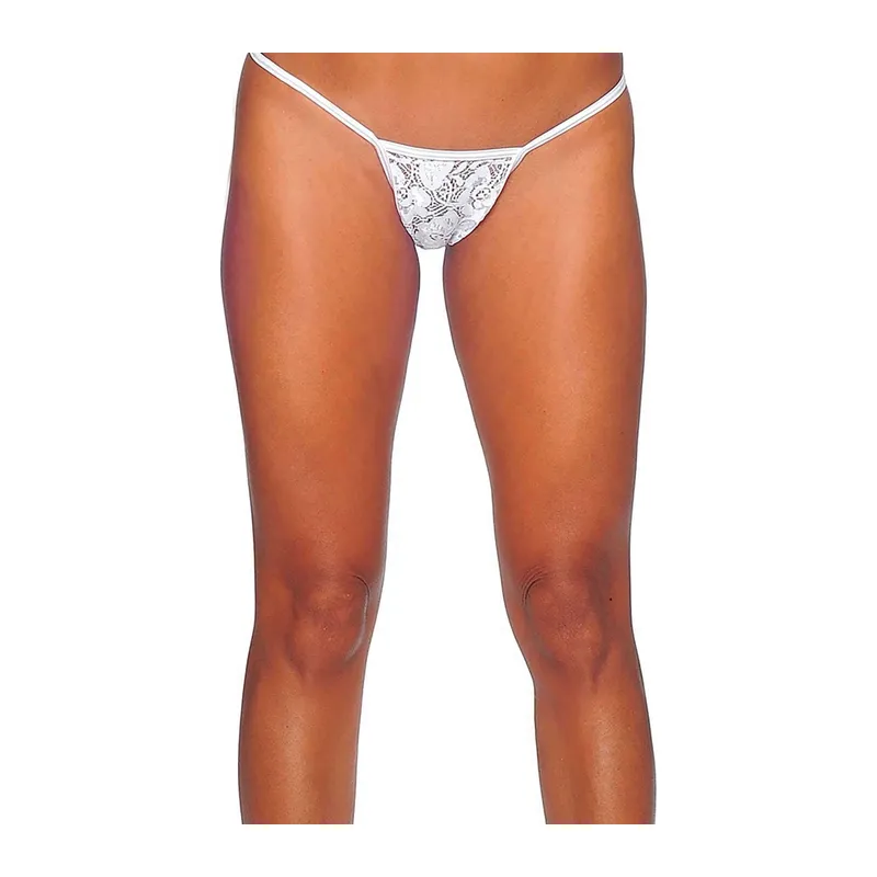 Beyaz Dantelli Tanga Tm1165 - Beyaz / M