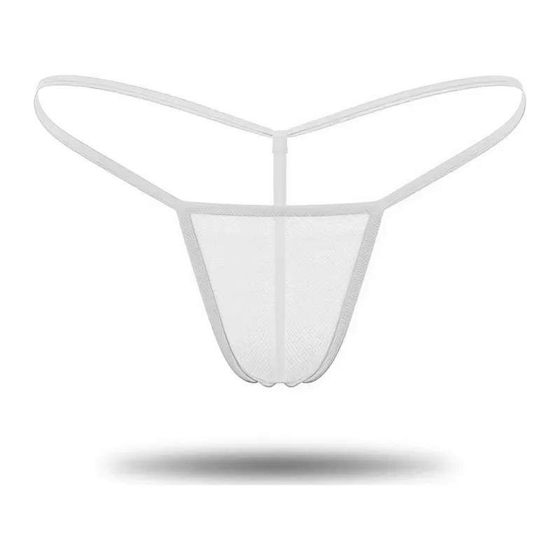 Beyaz Transparan Tül String Tanga Tm0368 - Beyaz / S