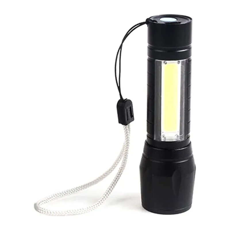 Cep Feneri Mini Çok Güçlü Şarjli El Feneri Led Fener (Xpe + Cob Led)