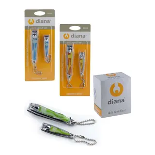 Diana 2 Li Renkli Vakumlu Tırnak Makası