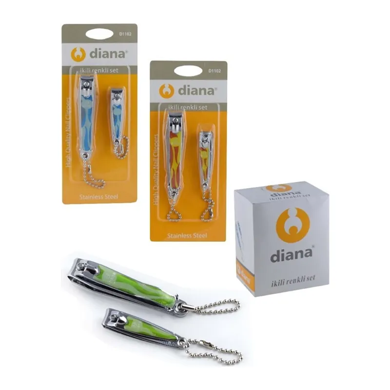 Diana 2 Li Renkli Vakumlu Tırnak Makası