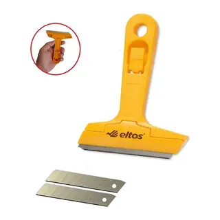 Eltos Çok Fonksiyonlu Profesyonel Cam Kazıma Bıçağı 2 Adet Yedek Bıçak Hediyeli