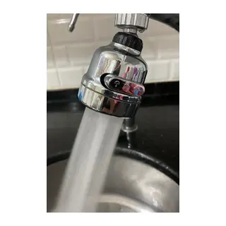 Krom 3 Fonksiyonlu Mutfak Lavabo Başlığı 360 Derece Döner Musluk Ucu
