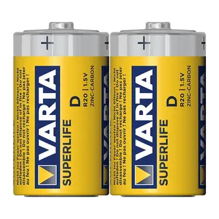 Varta Superlife Çinko Büyük D Boy Pil 24'lü Paket