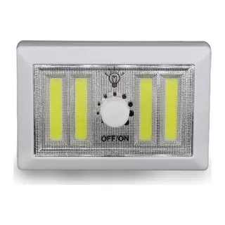 4 Ledli Pilli Led Lamba Güç Ayarlı Led Portatif Lamba Led Işık - Mıknatıslı Yapışkanlı