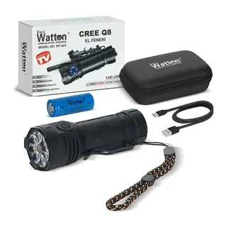 Cree Q8- XQg 8+1 Led Şarjlı El Feneri Wt-623