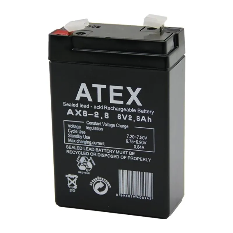 Akü İnce Akü 6v 2.8ah Amper