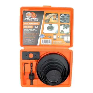 8in1 Buat Açma Panç Seti Metal - Ahşap - Pvc - Alçıpan - Pls. 64-73-89-102-127mm Ktx-3243