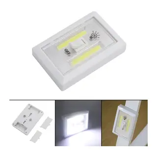 2 Ledli Pilli Lamba Anahtarlı Portatif Led Işık Mıknatıslı Yapışkanlı Dolap Duvar Işığı