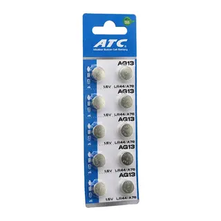 Atc Alkaline Button Battery (Ag13) (Lr-44/a76) (Düğme Pil) (Alkalin) (1.5v) (10lu Kart)*400