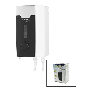 Jumbo Premium Beyaz Ani Su Isıtıcı Elektrikli Şofben Duş 7 Emniyet Termostat 3 Kademeli 8000w