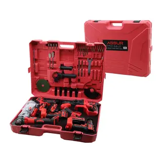 6pcs Usta Elektrikli Alet Seti Şarjlı 21v Spral Taşlama Hilti Bağ Makas Somun Sökme