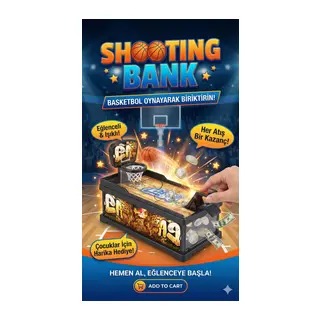 Şımartan Eğlenceli Basket Atmalı Basketbol Kumbara