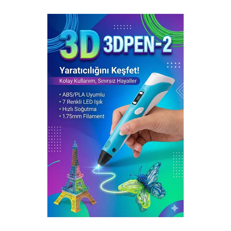 Üç Boyutlu Yazıcı 3d Kalem Pen Printer