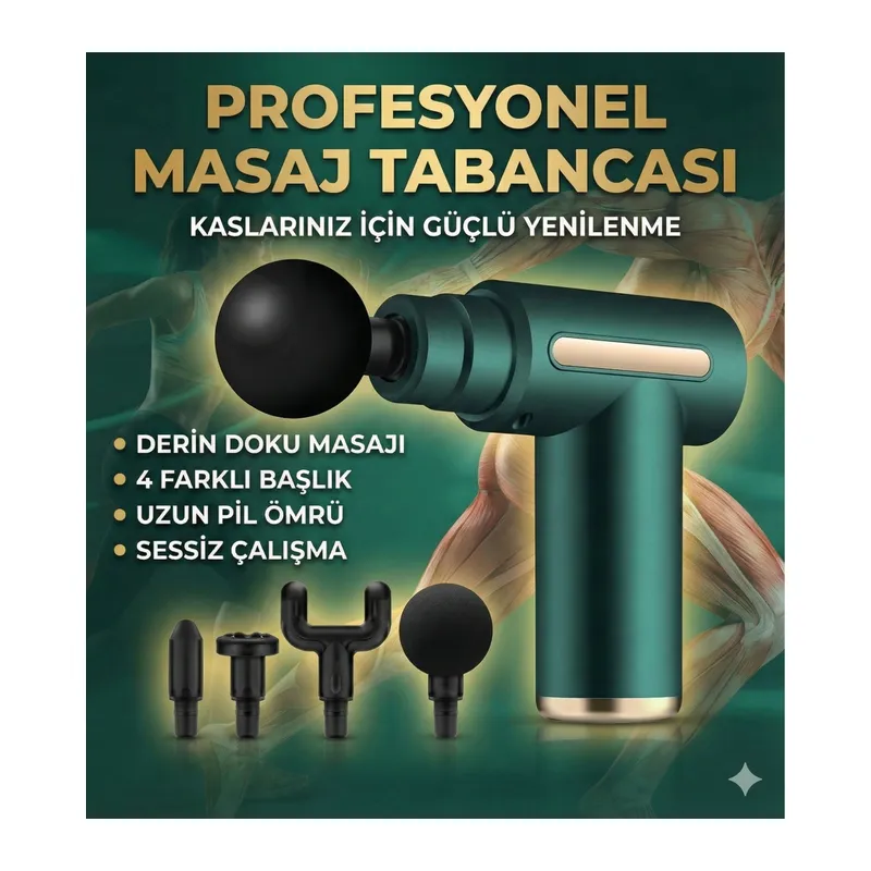 4 Başlıklı 6 Kademeli Titreşimli Şarjlı Mini Masaj Aleti