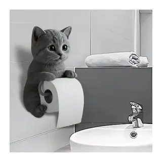Kedi Tasarımlı Tuvalet Kağıtlığı