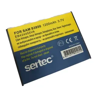 Sertec - Samsung M350/s3850 Uyumlu Batarya
