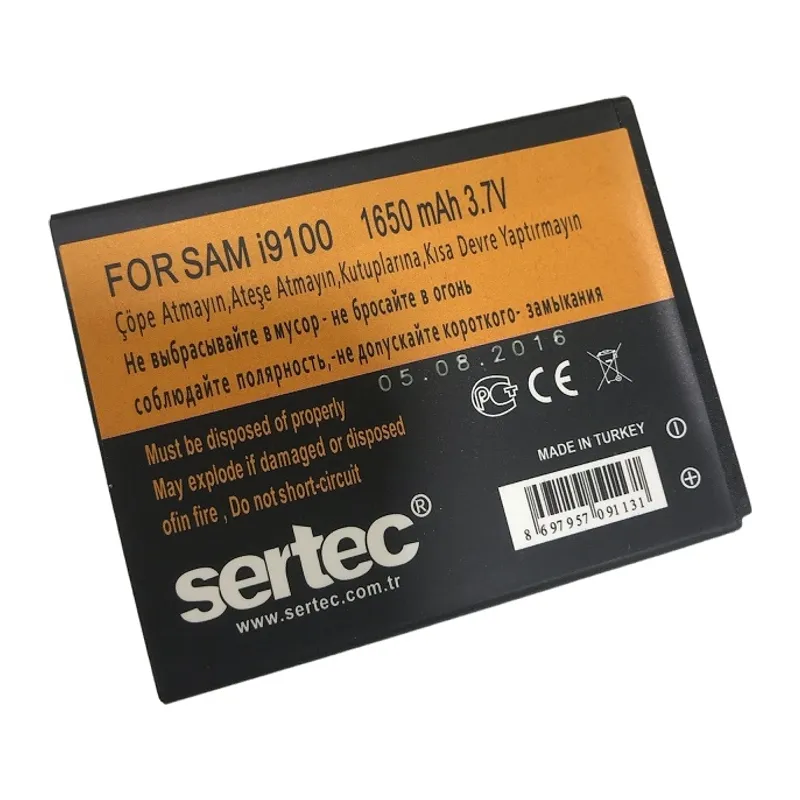 Sertec - Samsung Galaxy S2 İ9100 Uyumlu Batarya
