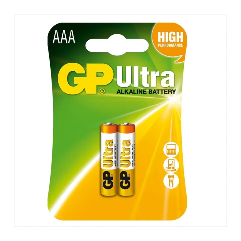 Gp Ultra Alkalin Aaa İnce Kalem Pil 2li