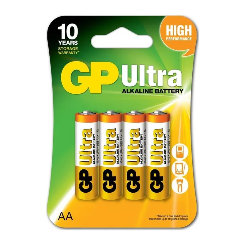 Gp Ultra Alkalin Aa Kalem Pil 4lü