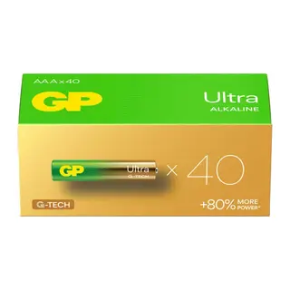 Gp Ultra Alkalin Aaa İnce Kalem Pil 40'lı Paket