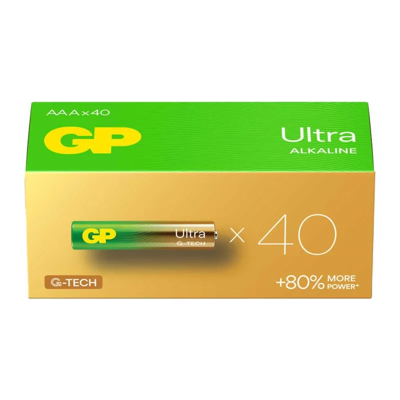 Gp Ultra Alkalin Aaa İnce Kalem Pil 40'lı Paket