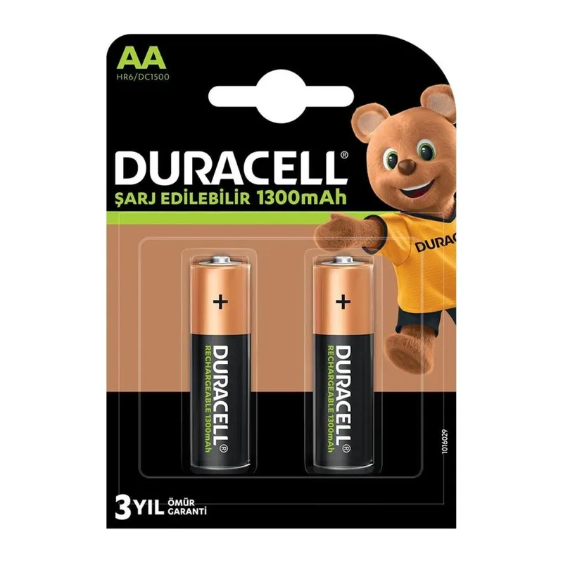 Duracell 1.2v 1300mah Aa Şarj Edilebilir Kalem Pil 2'li Paket