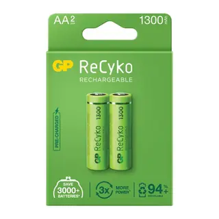 Gp Recyko 1300mah Aa Şarj Edilebilir Kalem Pil 2'li Paket