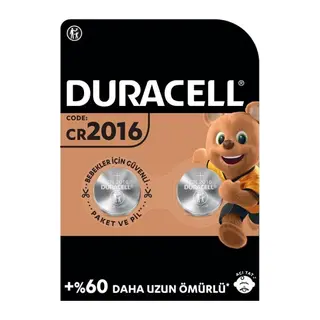 Duracell Cr2016 3v Lityum Pil 2'li Paket