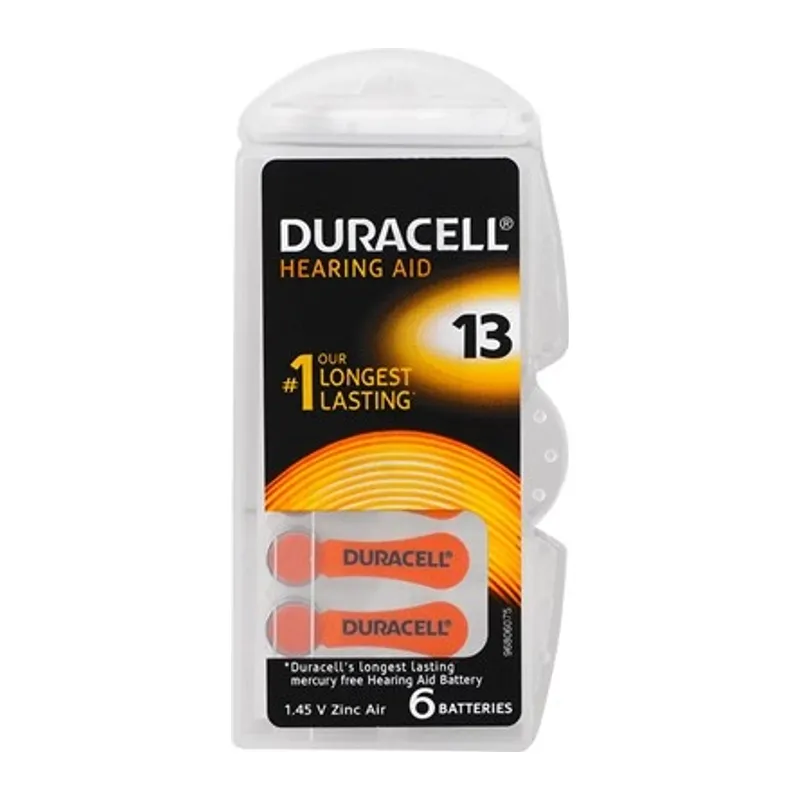 Duracell 13 Numara İşitme Cihazı Pili 6'lı Paket