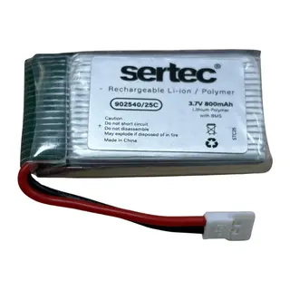 Sertec / 902540 / 3.7v - 800mah - 15c Beyaz Soket